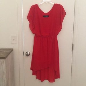 Flowy red dress